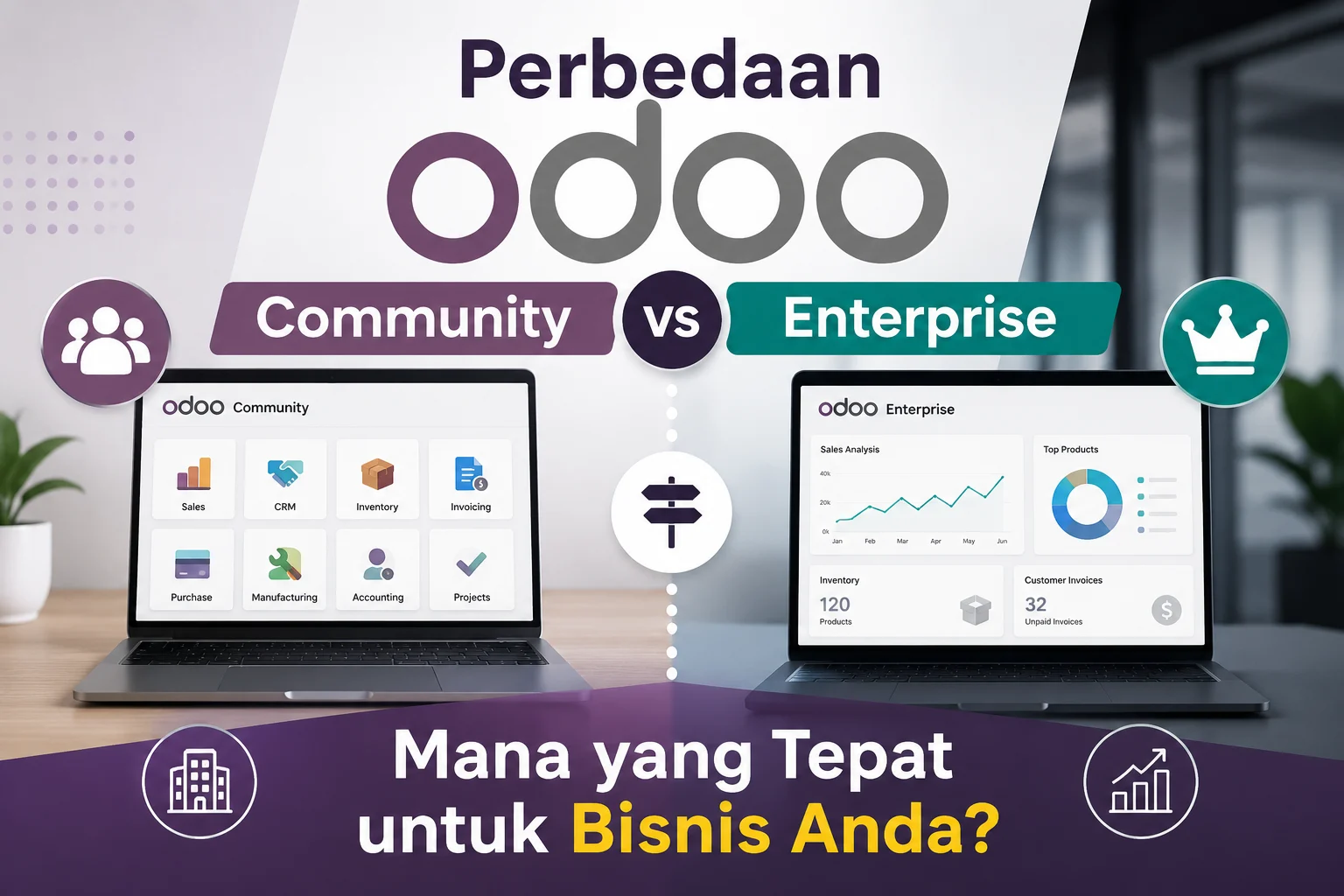 Perbedaan Odoo Community Vs Odoo Enterprise